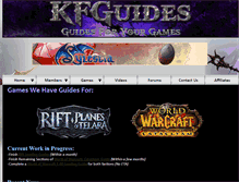 Tablet Screenshot of kfguides.com